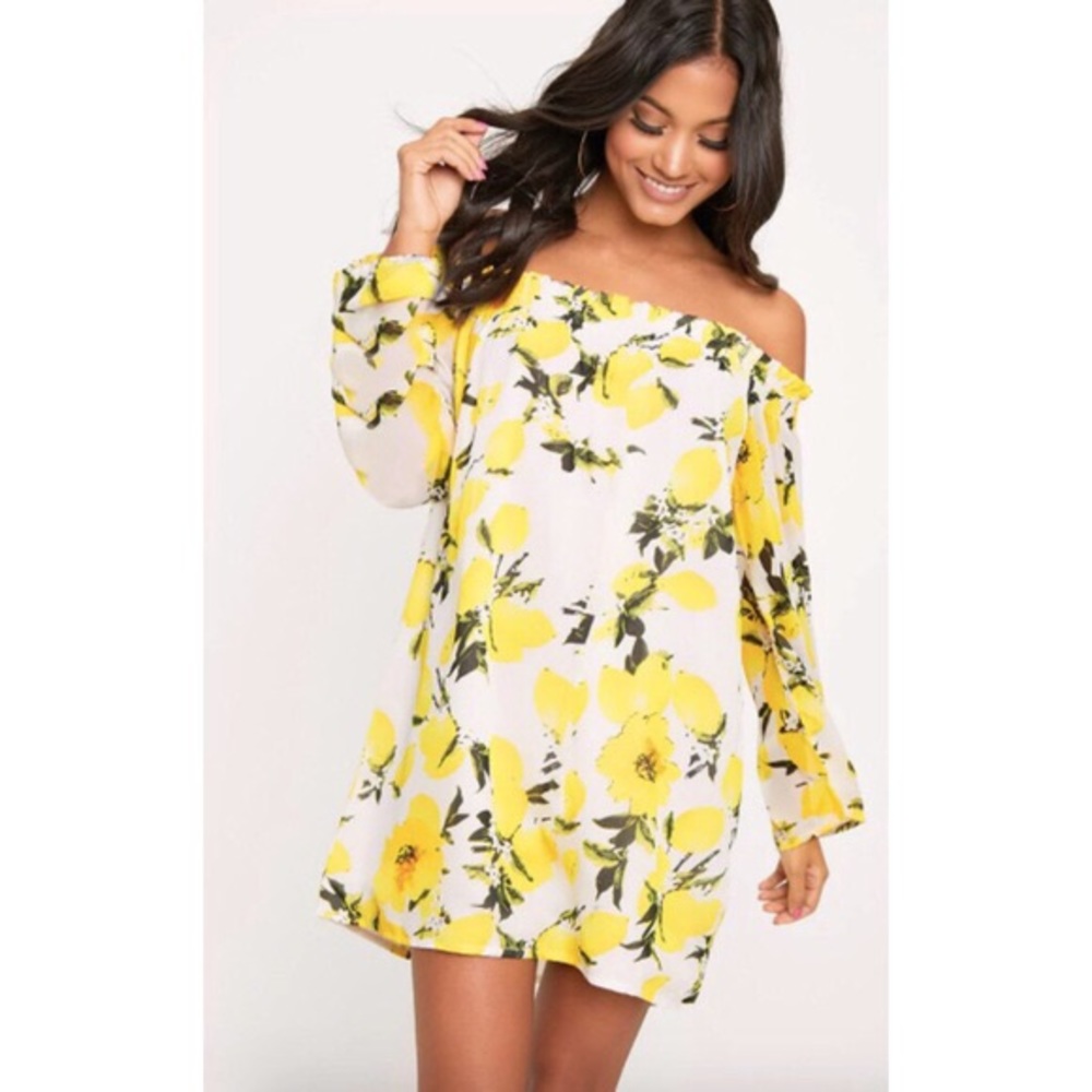 Lane Bryant Lemon Print Dress